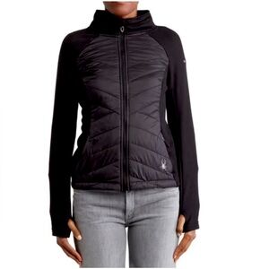 Spyder Women's Nova Full Zip Black Thermal Full Zip Jacket - Size Large